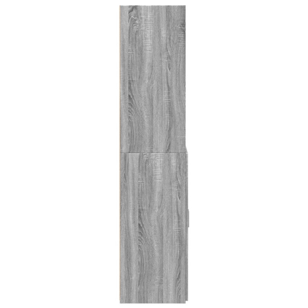 Produktbild för Högskåp grå sonoma 70x42,5x185 cm konstruerat trä