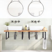 Produktbild för Bänkskiva för badrum obehandlad 120x60x4 cm massivt akaciaträ