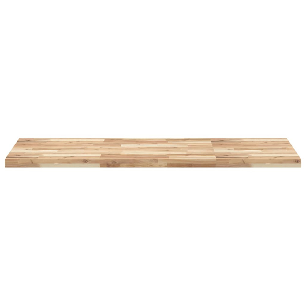 Produktbild för Bänkskiva för badrum obehandlad 120x60x4 cm massivt akaciaträ