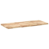 Produktbild för Bänkskiva för badrum obehandlad 120x60x4 cm massivt akaciaträ