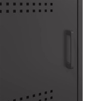 Produktbild för Sängbord 2 st svart 36x39x68 cm stål