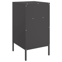 Produktbild för Sängbord 2 st svart 36x39x68 cm stål