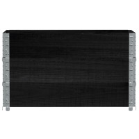 Produktbild för Pallkragar 3 st svart 100x50 cm massivt furu