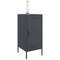 Produktbild för Skänk 2 st antracit 36x39x79 cm kallvalsat stål