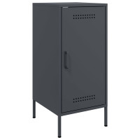 Produktbild för Skänk 2 st antracit 36x39x79 cm kallvalsat stål