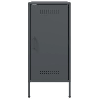 Produktbild för Skänk 2 st antracit 36x39x79 cm kallvalsat stål
