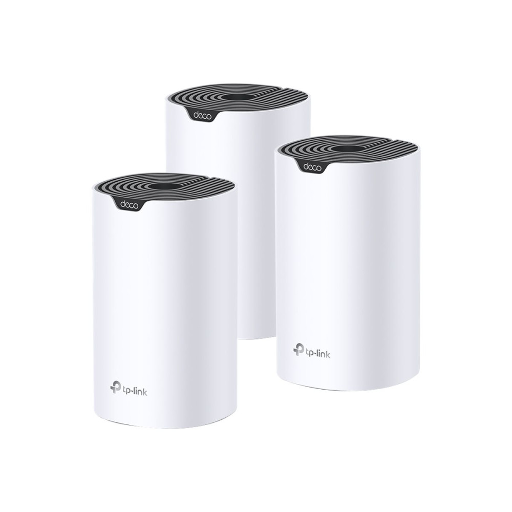 Produktbild för TP-Link Deco S7 (3-pack) Dual-band (2,4 GHz / 5 GHz) Wi-Fi 5 (802.11ac) Vit, Svart Intern