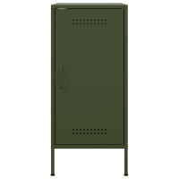 Produktbild för Skåp 2 st olivgrön 36x39x79 cm stål