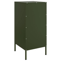Produktbild för Skåp 2 st olivgrön 36x39x79 cm stål
