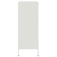 Produktbild för Högskåp vit 68x39x101,5 cm stål