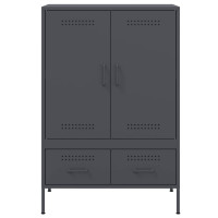 Produktbild för Högskåp antracit 68x39x101,5 cm stål
