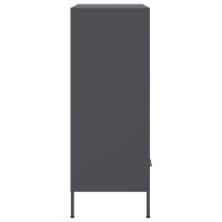 Produktbild för Högskåp antracit 68x39x101,5 cm stål