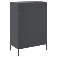 Produktbild för Högskåp antracit 68x39x101,5 cm stål