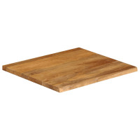 Produktbild för Bordsskiva 60x60x2,5 cm levande kant massivt mangoträ