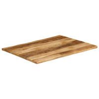 Produktbild för Bordsskiva 110x80x2,5 cm levande kant massivt grovt mangoträ