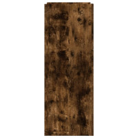 Produktbild för Skoställ rökfärgad ek 74,5x37,5x100 cm konstruerat trä