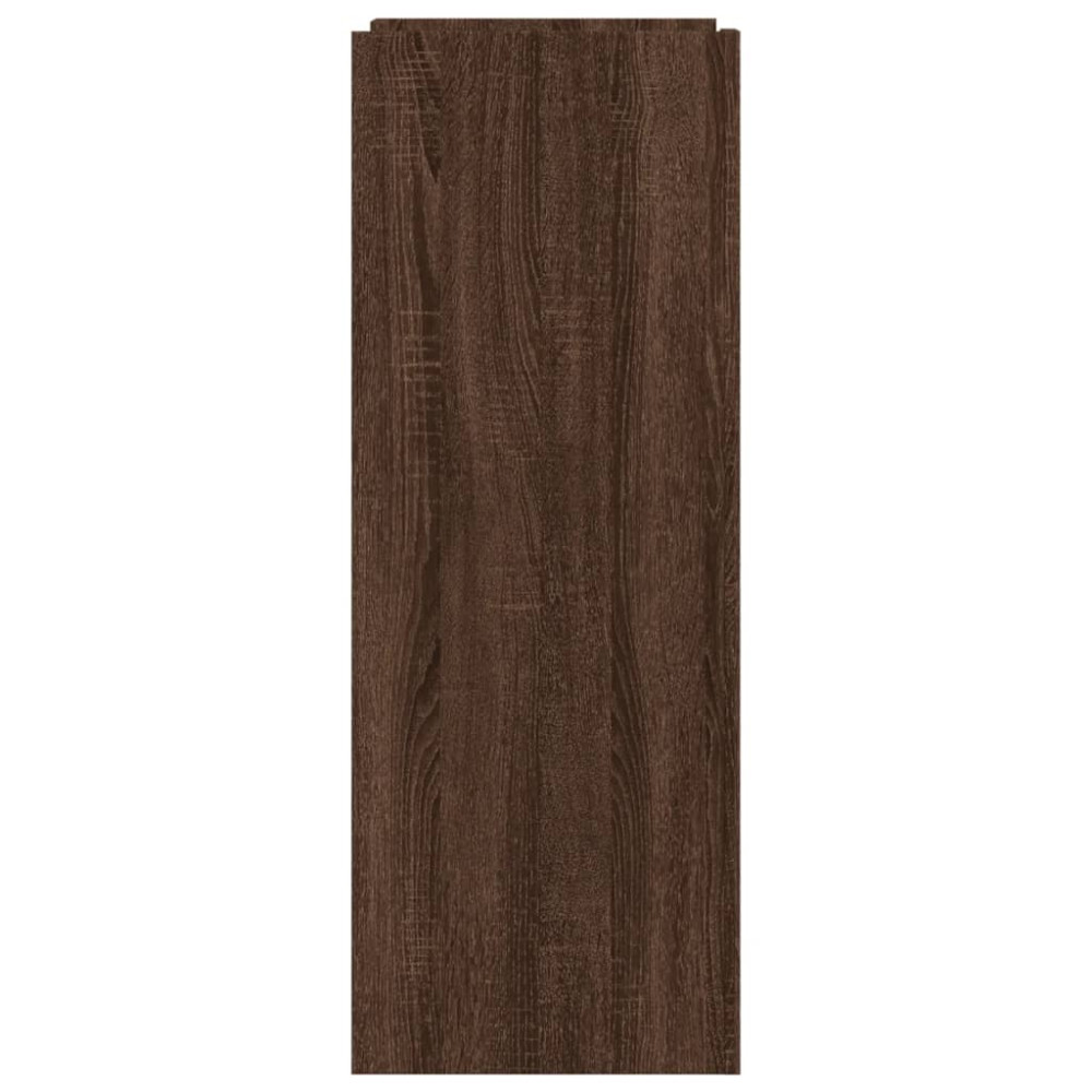 Produktbild för Skoställ brun ek 74,5x37,5x100 cm konstruerat trä