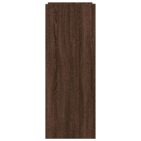Produktbild för Skoställ brun ek 74,5x37,5x100 cm konstruerat trä