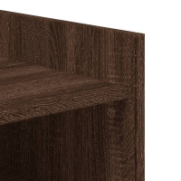 Produktbild för Skoställ brun ek 74,5x37,5x100 cm konstruerat trä