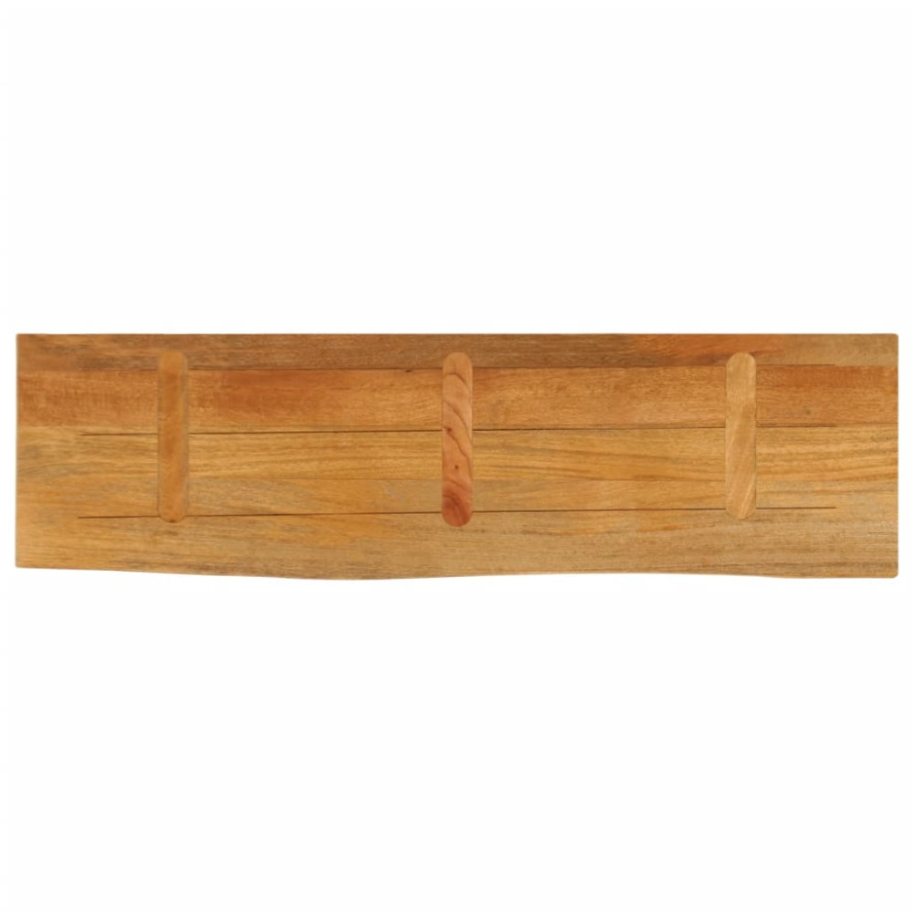 Produktbild för Bordsskiva 120x30x2,5 cm levande kant massivt mangoträ
