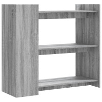 Produktbild för Konsolbord grå sonoma 100x35x90 cm konstruerat trä