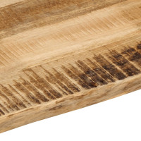 Produktbild för Bordsskiva 110x40x3,8 cm levande kant massivt grovt mangoträ