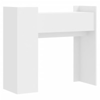 Produktbild för Avlastningsbord vit 100x35x90 cm konstruerat trä