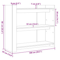 Produktbild för Konsolbord brun ek 100x35x90 cm konstruerat trä