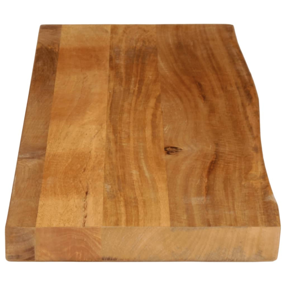 Produktbild för Bordsskiva 100x40x2,5 cm levande kant massivt mangoträ