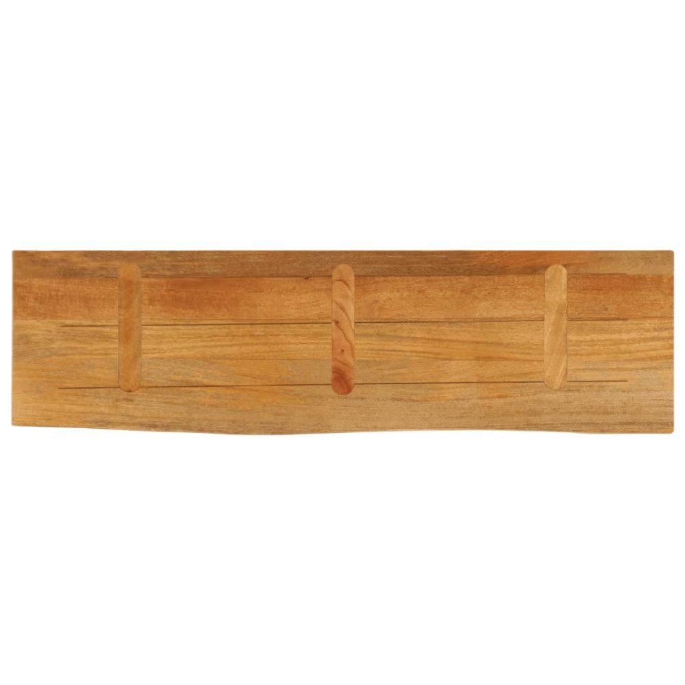 Produktbild för Bordsskiva 100x40x2,5 cm levande kant massivt mangoträ