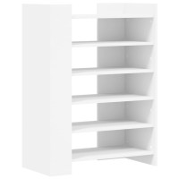 Produktbild för Skoskåp vit 74,5x37,5x100 cm konstruerat trä