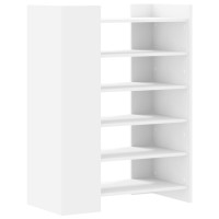 Produktbild för Skoskåp vit 74,5x37,5x100 cm konstruerat trä