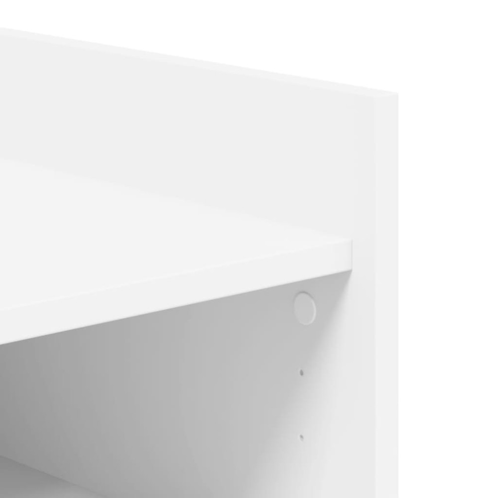 Produktbild för Skoskåp vit 74,5x37,5x100 cm konstruerat trä