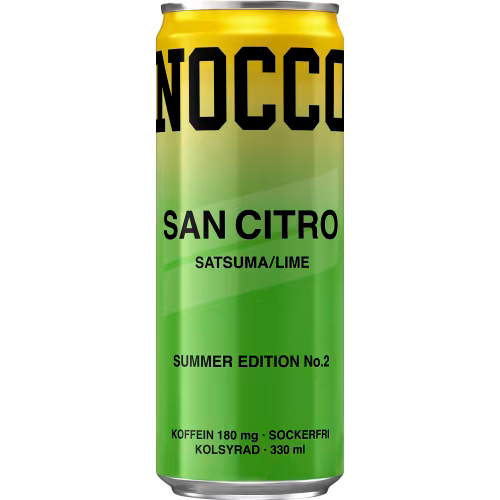 Nocco Nocco San Citro Satsuma/lime Energidryck 33 cl