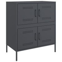 Produktbild för Skänk antracit 68x39x79 cm stål