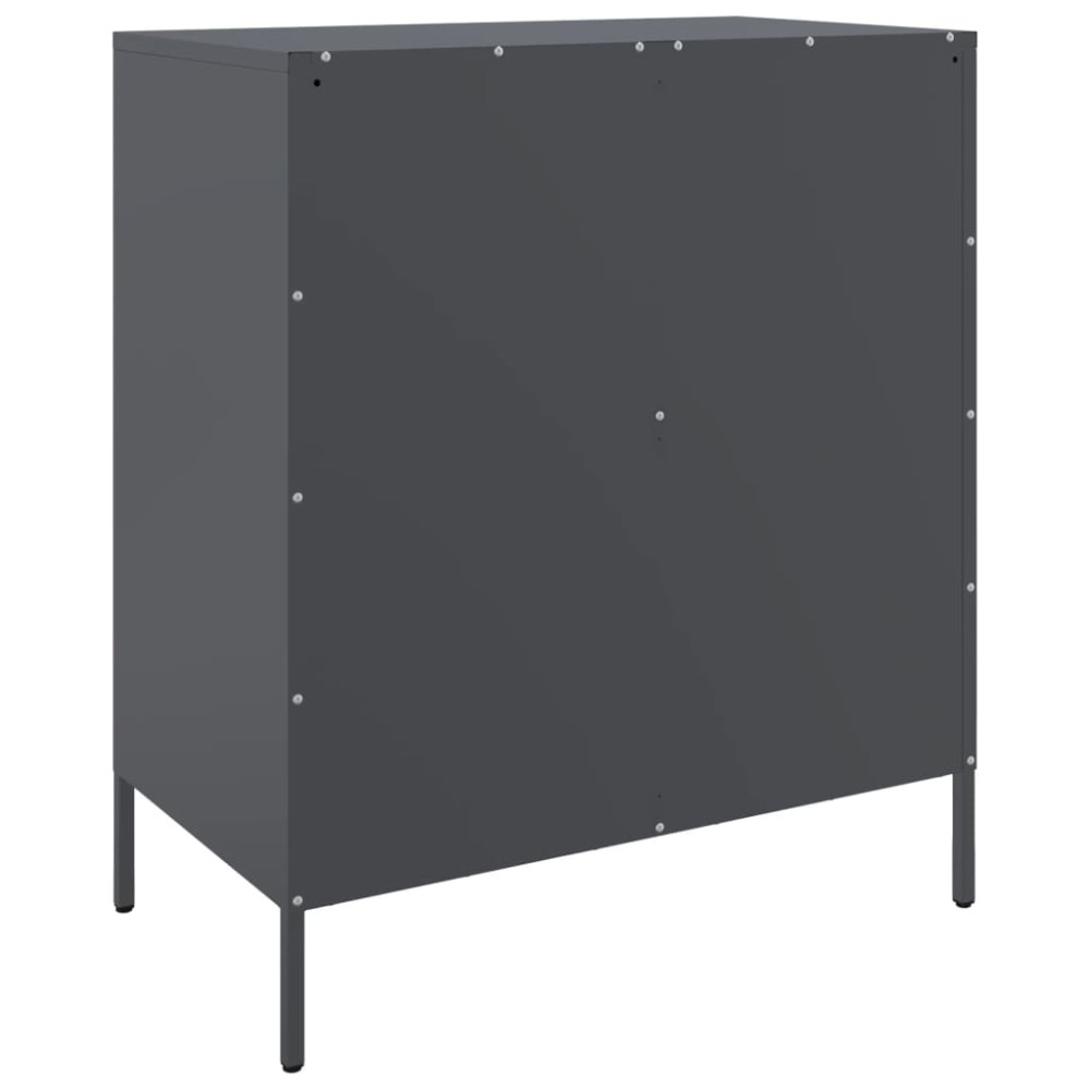 Produktbild för Skänk antracit 68x39x79 cm stål