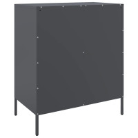 Produktbild för Skänk antracit 68x39x79 cm stål