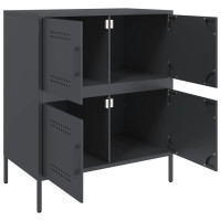 Produktbild för Skänk antracit 68x39x79 cm stål