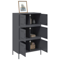 Produktbild för Högskåp antracit 68x39x113 cm stål