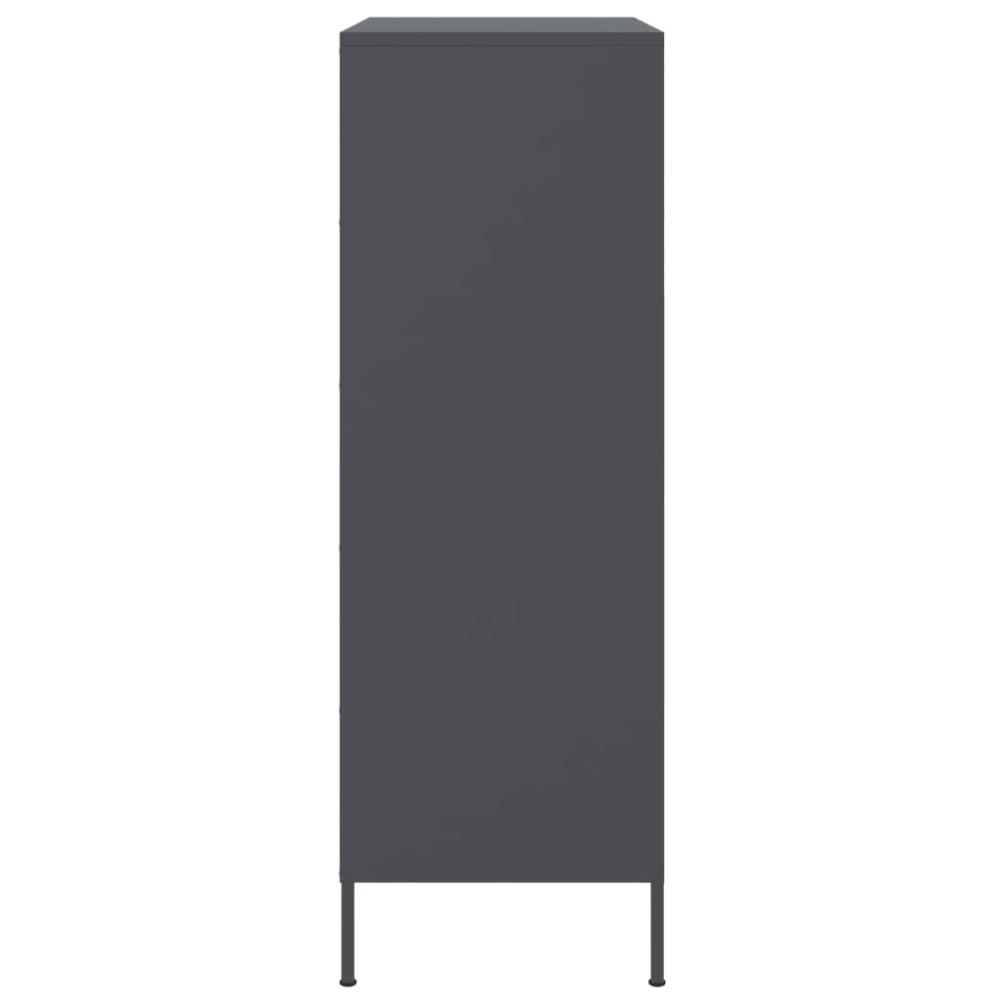 Produktbild för Högskåp antracit 68x39x113 cm stål