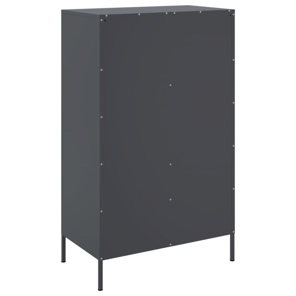 Produktbild för Högskåp antracit 68x39x113 cm stål