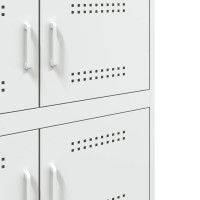Produktbild för Skänk vit 68x39x79 cm stål