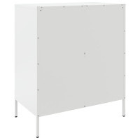 Produktbild för Skänk vit 68x39x79 cm stål