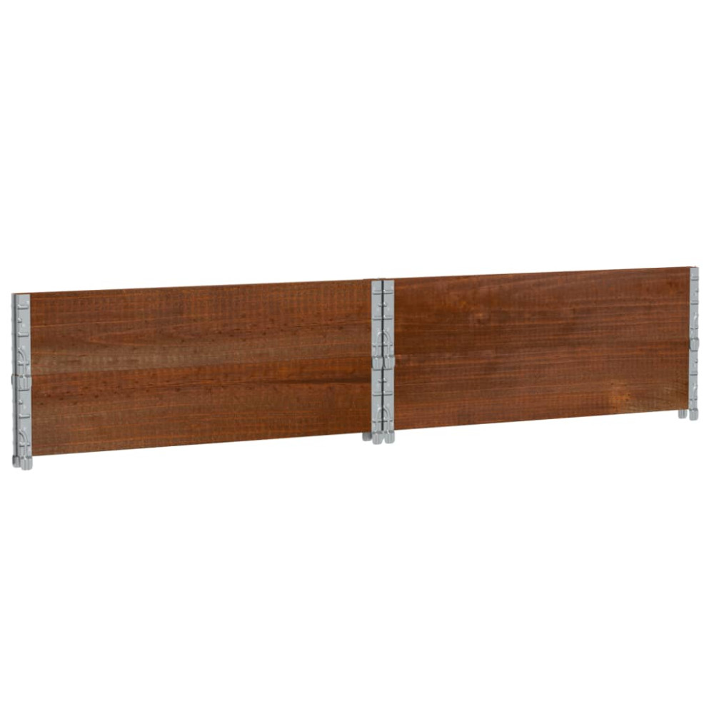 Produktbild för Odlingslåda brun 100x100 cm massiv furu