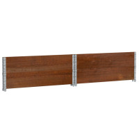 Produktbild för Odlingslåda brun 100x100 cm massiv furu