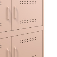 Produktbild för Skänk rosa 68x39x79 cm stål