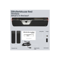 Produktbild för Contour RollerMouse Red - centred mouse - Bluetooth