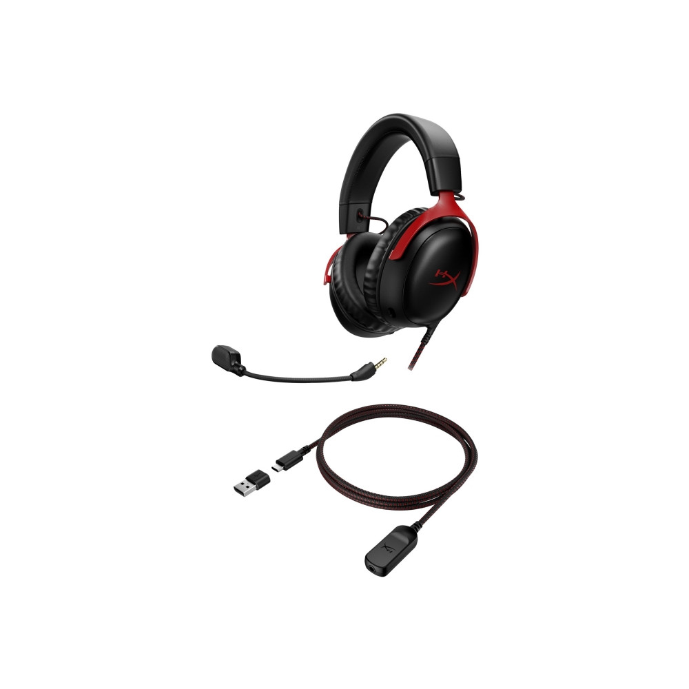 Produktbild för HyperX Cloud 3 - headset - USB, 3,5 mm kontakt