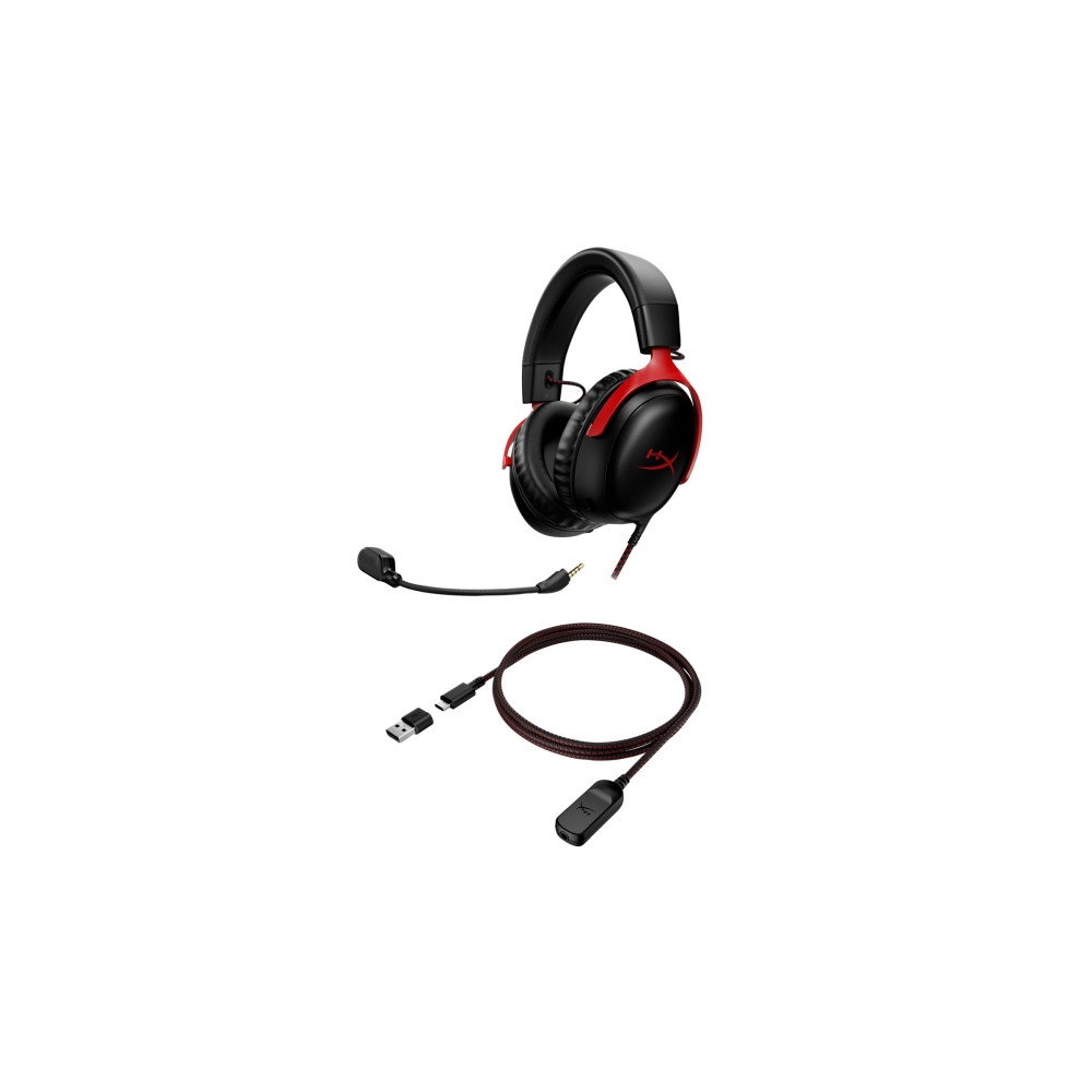 Produktbild för HyperX Cloud 3 - headset - USB, 3,5 mm kontakt