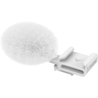 Produktbild för SmallRig 4734 Cold Shoe Adapter with Furry Windscreen for Sony ZV series cameras (white)